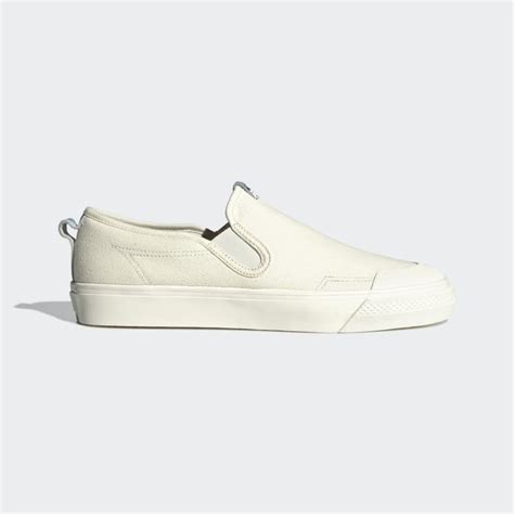 Adidas nizza white slip on